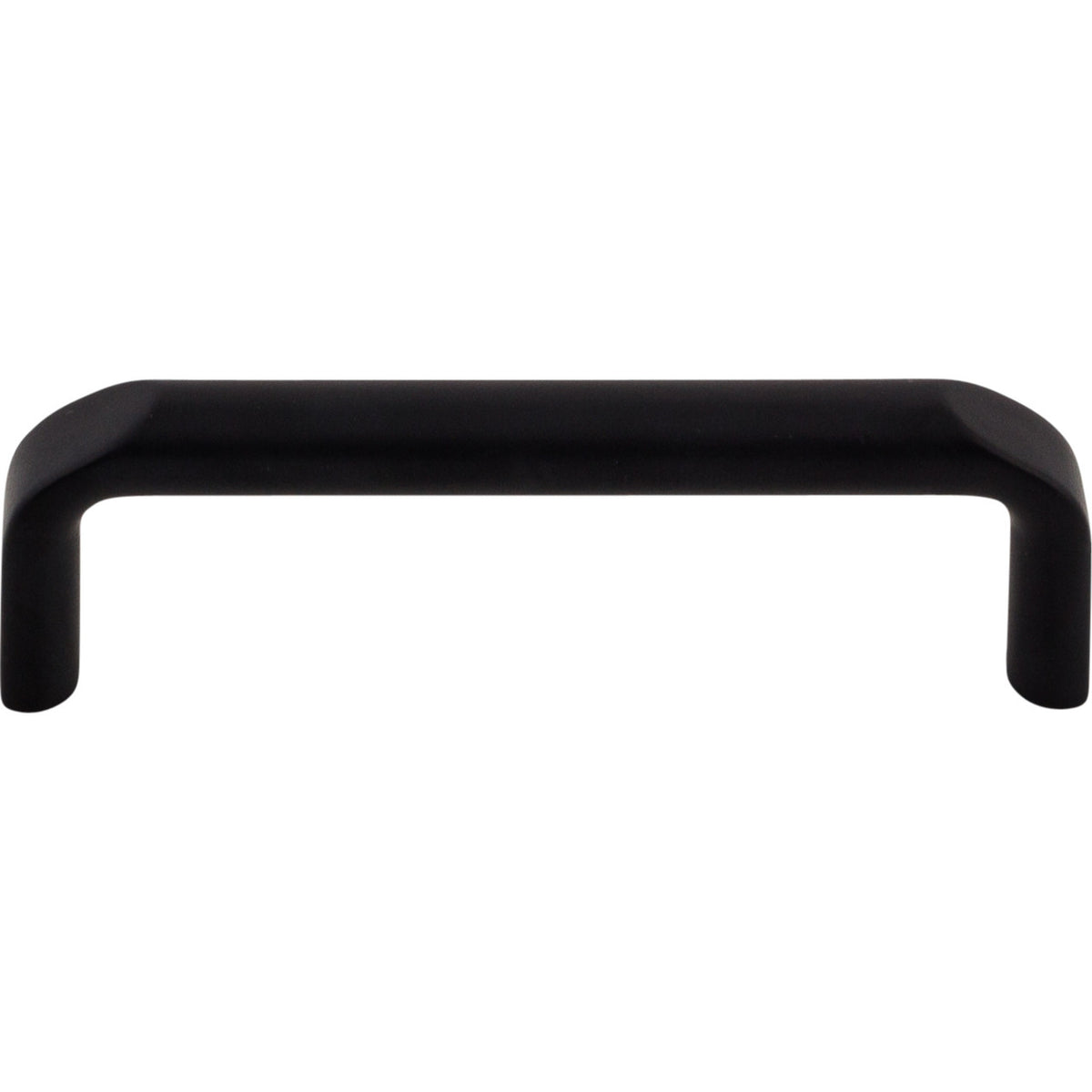 Top Knobs TK872BLK: 3-3/4" cc Exeter Round Bar Cabinet Pull - Flat Black