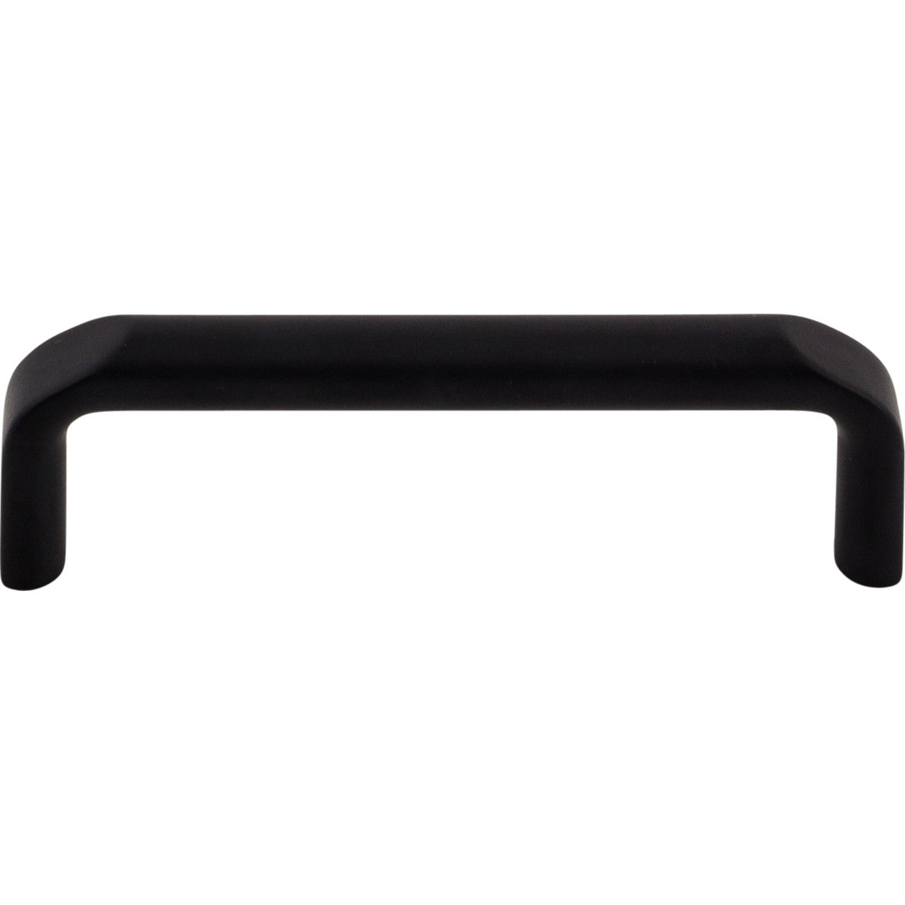 Top Knobs TK872BLK: 3-3/4" cc Exeter Round Bar Cabinet Pull - Flat Black
