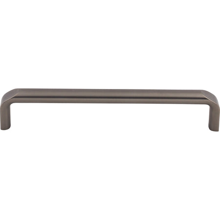 Top Knobs TK874AG: 6-5/16" cc Exeter Round Bar Cabinet Pull - Ash Gray
