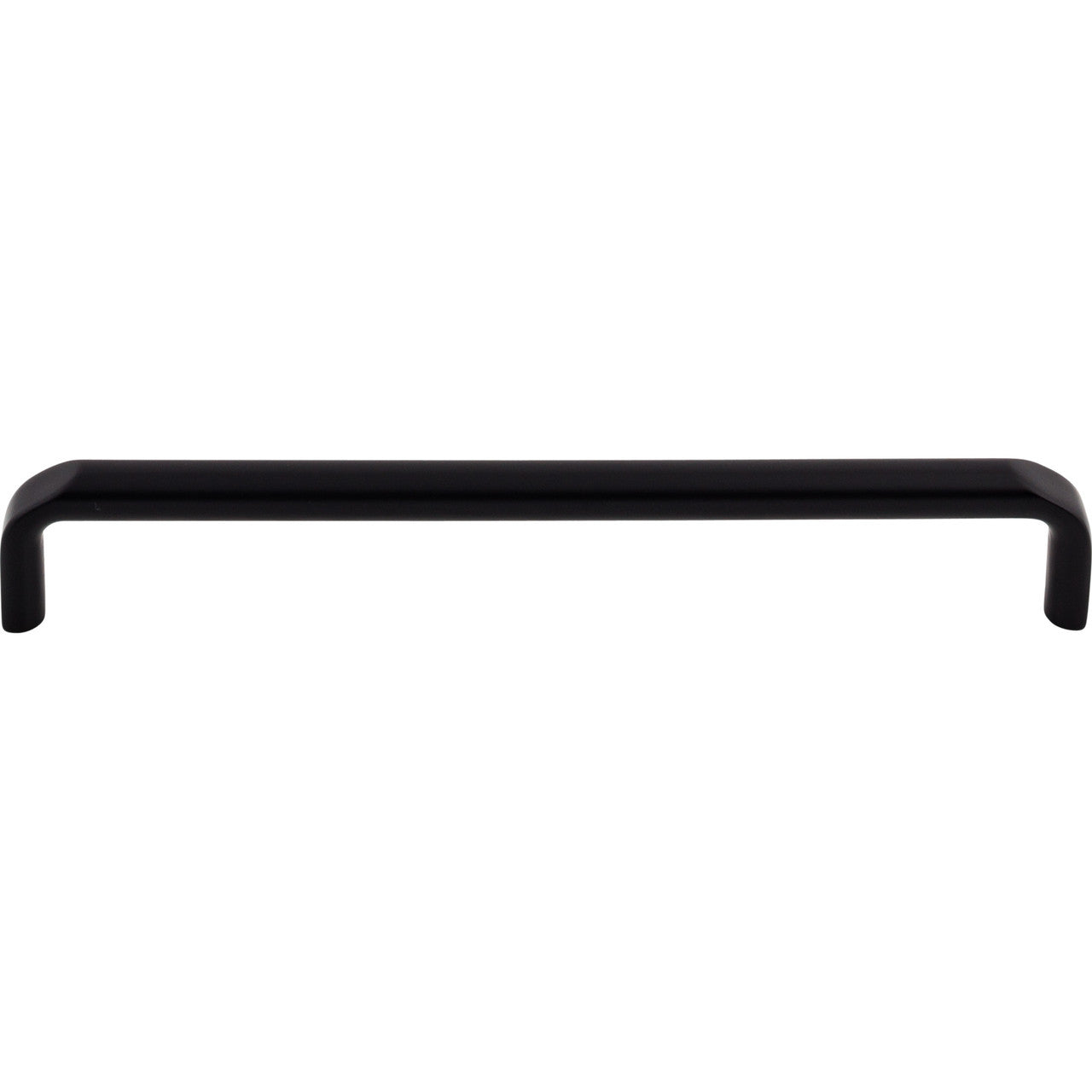 Top Knobs TK875BLK: 7-9/16" cc Exeter Round Bar Cabinet Pull - Flat Black
