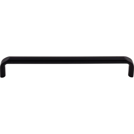 Top Knobs TK875BLK: 7-9/16" cc Exeter Round Bar Cabinet Pull - Flat Black