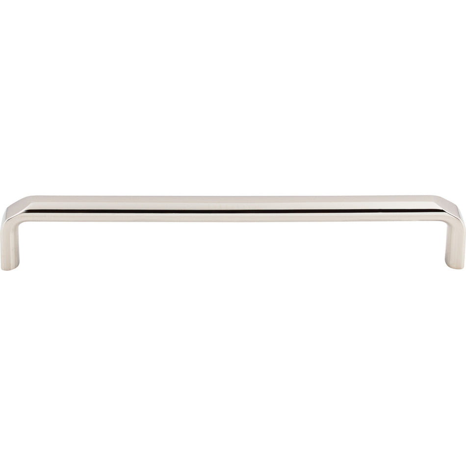 Top Knobs TK875PN: 7-9/16" cc Exeter Round Bar Cabinet Pull - Polished Nickel