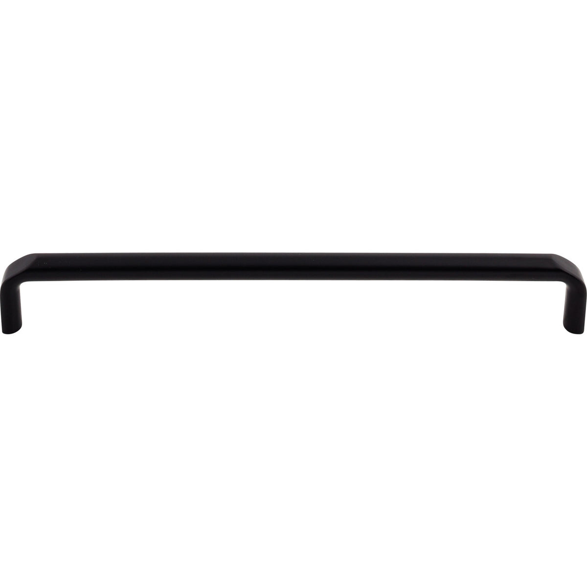 Top Knobs TK876BLK: 8-13/16" cc Exeter Round Bar Cabinet Pull - Flat Black