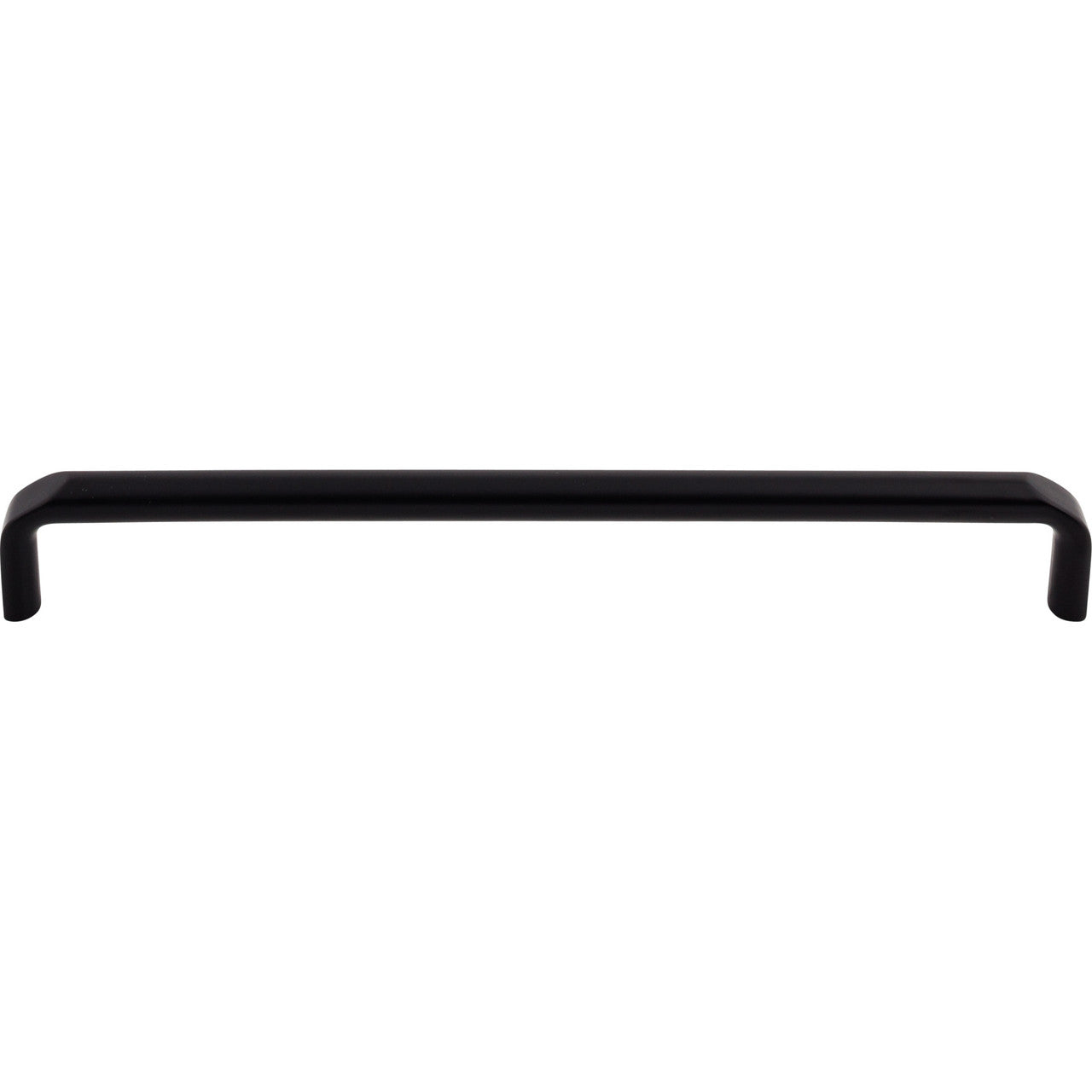 Top Knobs TK876BLK: 8-13/16" cc Exeter Round Bar Cabinet Pull - Flat Black