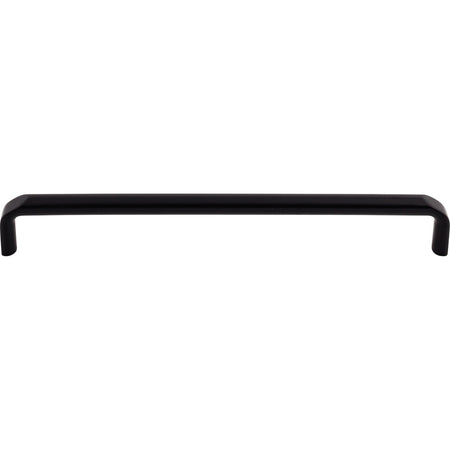 Top Knobs TK876BLK: 8-13/16" cc Exeter Round Bar Cabinet Pull - Flat Black