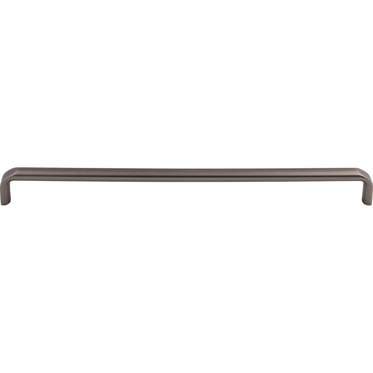 Top Knobs TK877AG: 12" cc Exeter Round Bar Cabinet Pull - Ash Gray