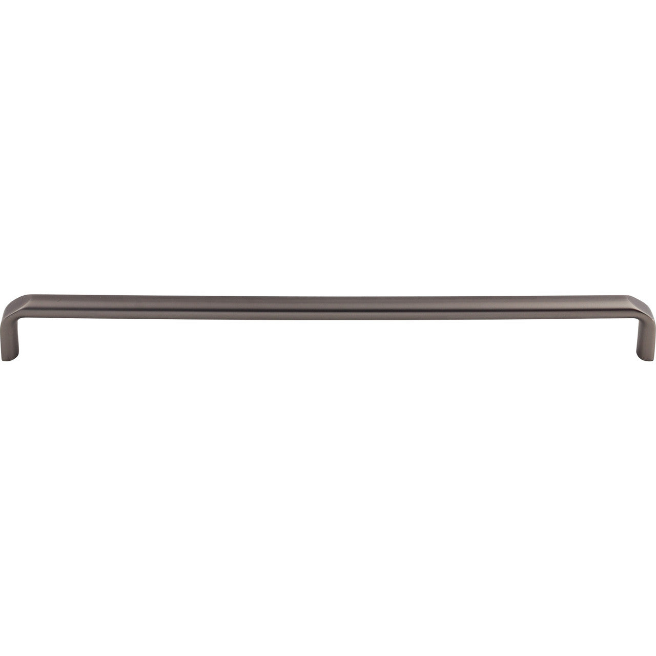 Top Knobs TK877AG: 12" cc Exeter Round Bar Cabinet Pull - Ash Gray