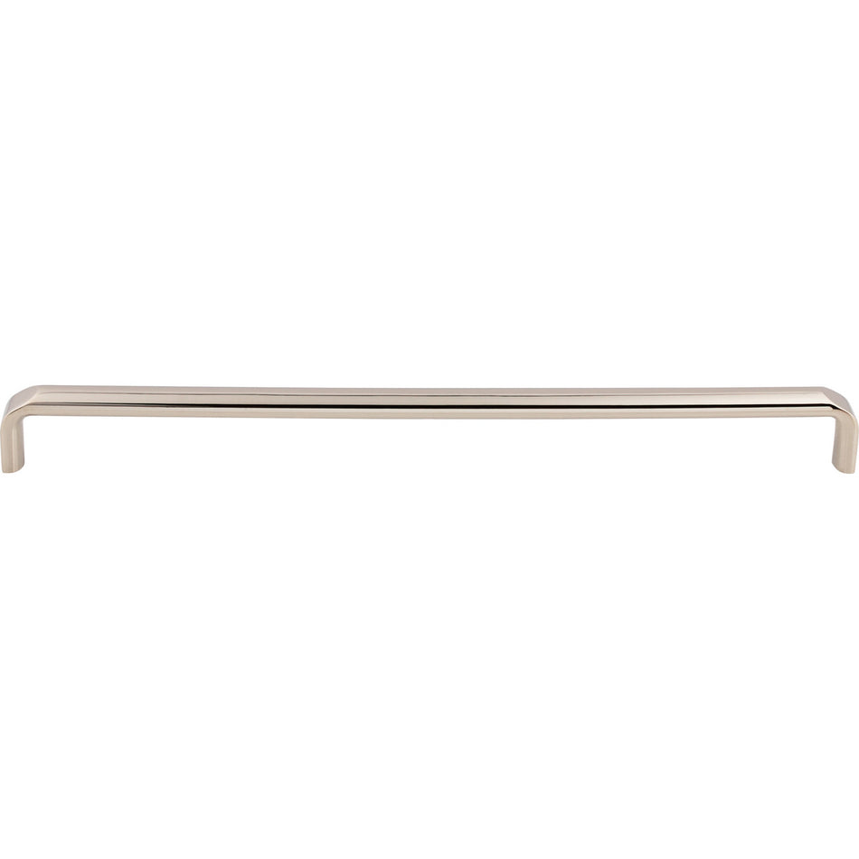 Top Knobs TK877PN: 12" cc Exeter Round Bar Cabinet Pull - Polished Nickel