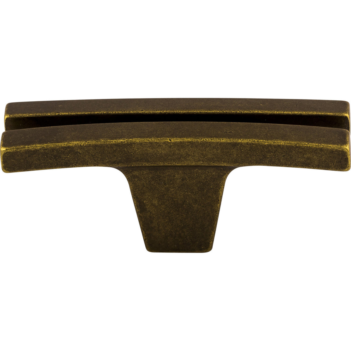 Top Knobs TK87GBZ: 2-5/8" Sanctuary Flared T-Bar Cabinet Knob - German Bronze