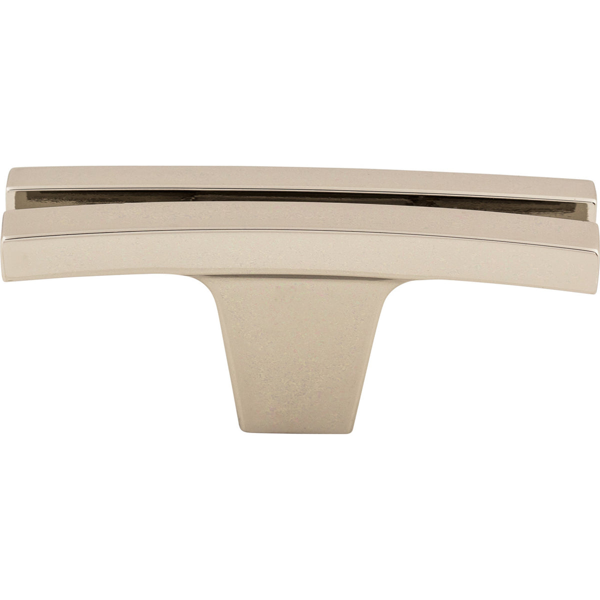 Top Knobs TK87PN: 2-5/8" Sanctuary Flared T-Bar Cabinet Knob - Polished Nickel
