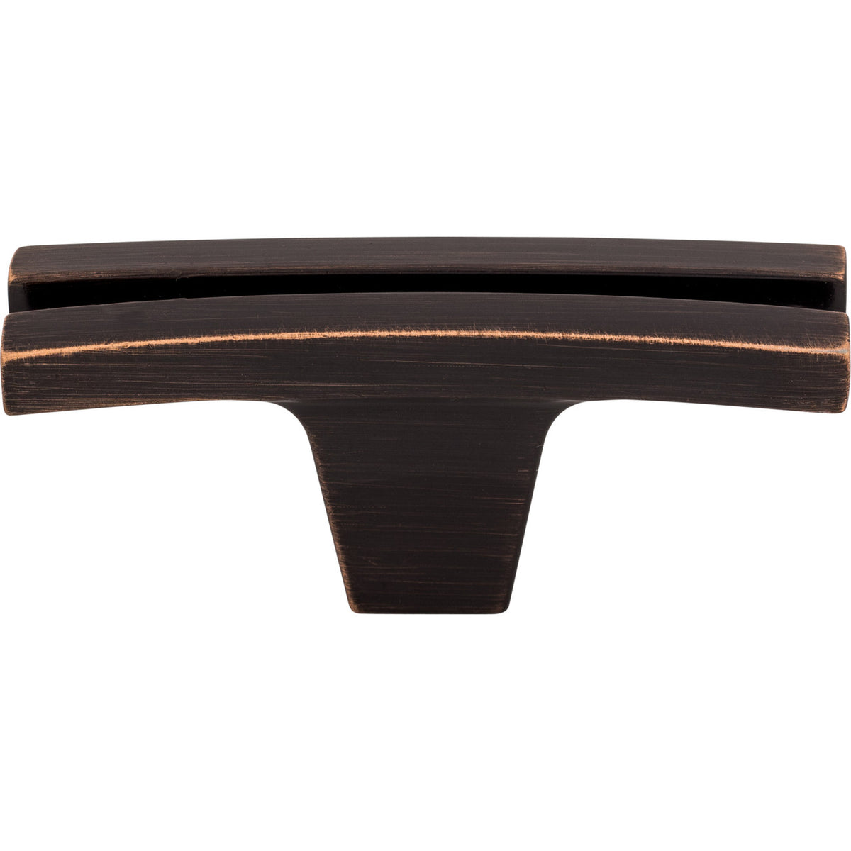 Top Knobs TK87TB: 2-5/8" Sanctuary Flared T-Bar Cabinet Knob - Tuscan Bronze