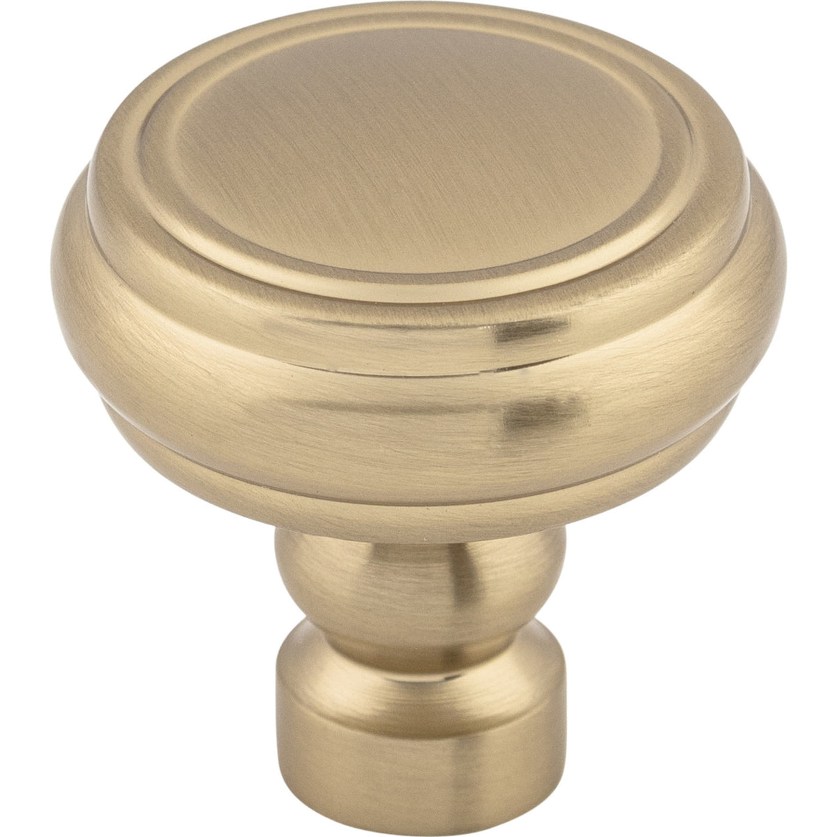 Top Knobs TK880HB: 1-1/4" Brixton Round Rimmed Cabinet Knob - Honey Bronze