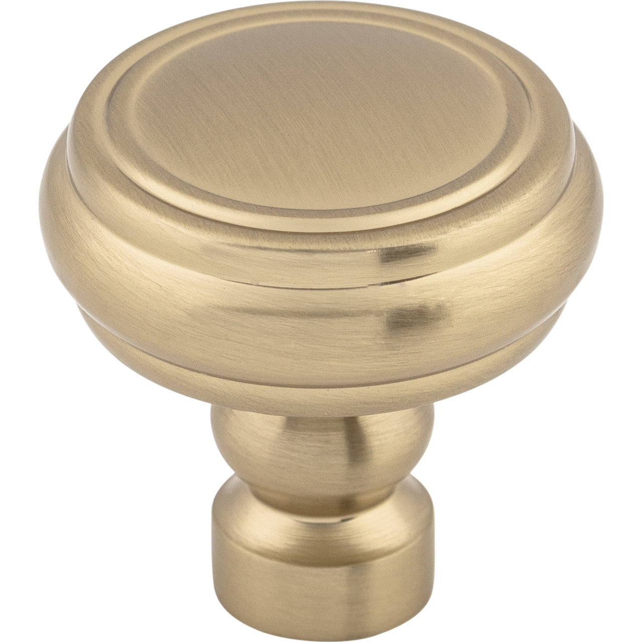 Top Knobs TK880HB: 1-1/4" Brixton Round Rimmed Cabinet Knob - Honey Bronze