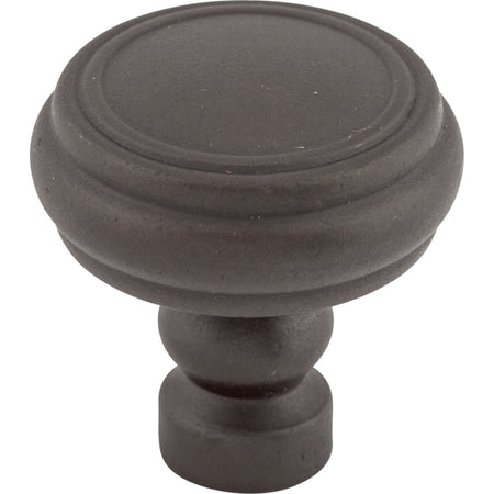 Top Knobs TK880SAB: 1-1/4" Brixton Round Rimmed Cabinet Knob - Sable