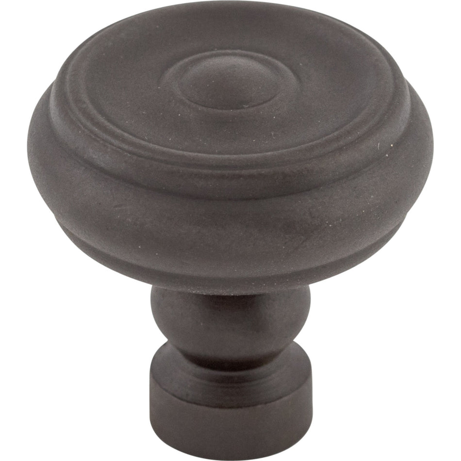 Top Knobs TK882SAB: 1-1/4" Brixton Round Button Cabinet Knob - Sable
