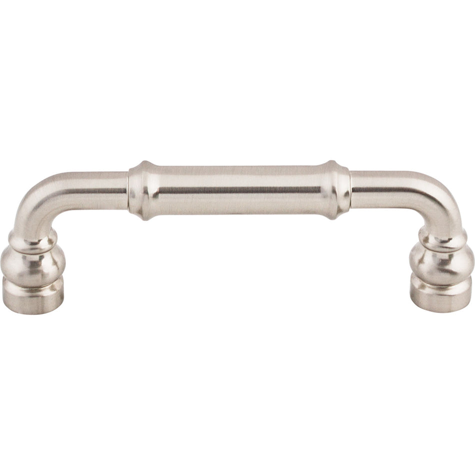 Top Knobs TK883BSN: 3-3/4" cc Brixton D-Handle Cabinet Pull - Brushed Satin Nickel
