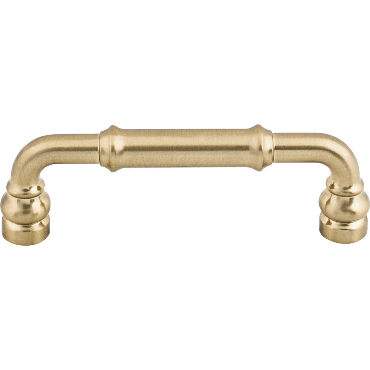 Top Knobs TK883HB: 3-3/4" cc Brixton D-Handle Cabinet Pull - Honey Bronze