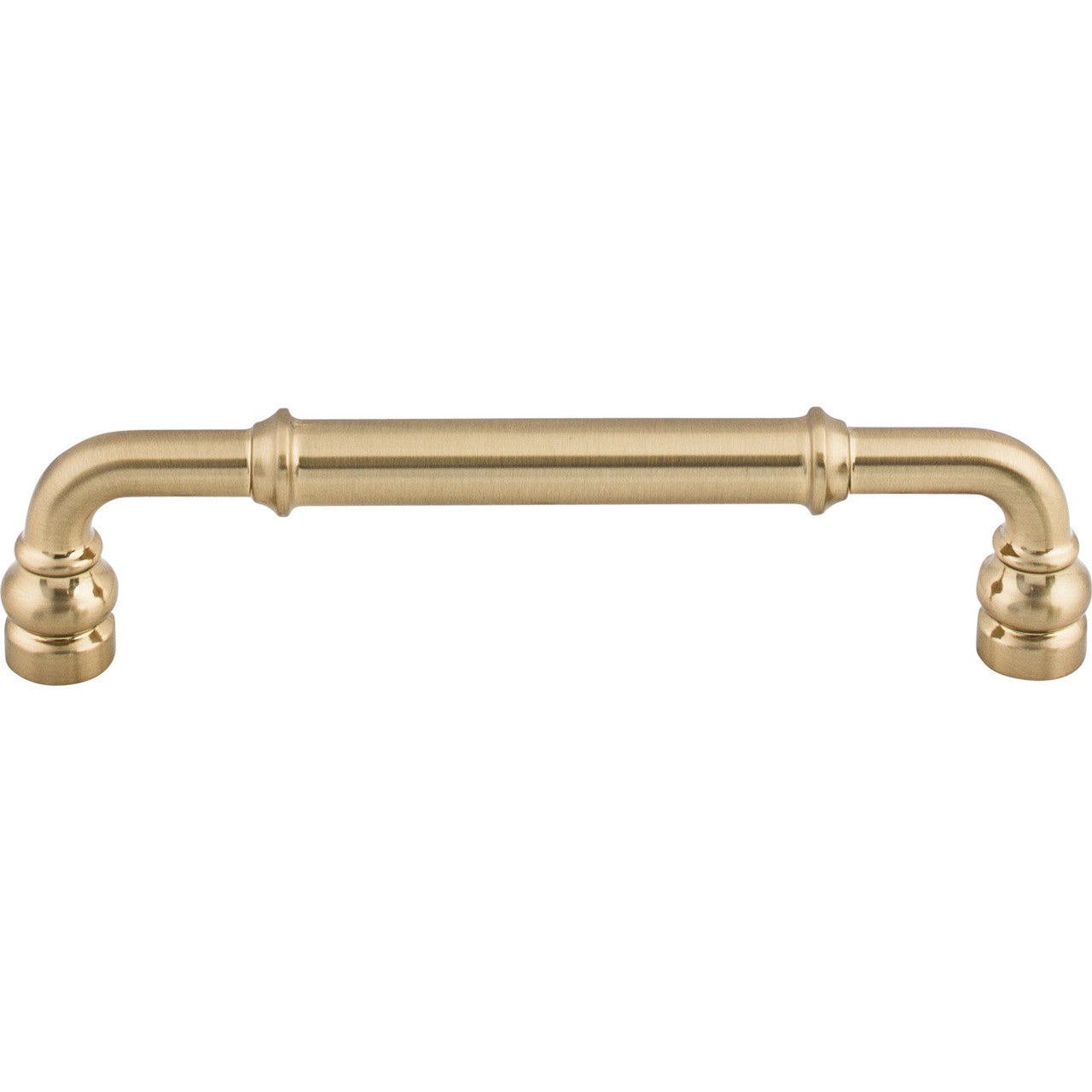 Top Knobs TK884HB: 5-1/16" cc Brixton D-Handle Cabinet Pull - Honey Bronze