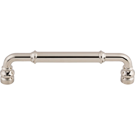 Top Knobs TK884PN: 5-1/16" cc Brixton D-Handle Cabinet Pull - Polished Nickel