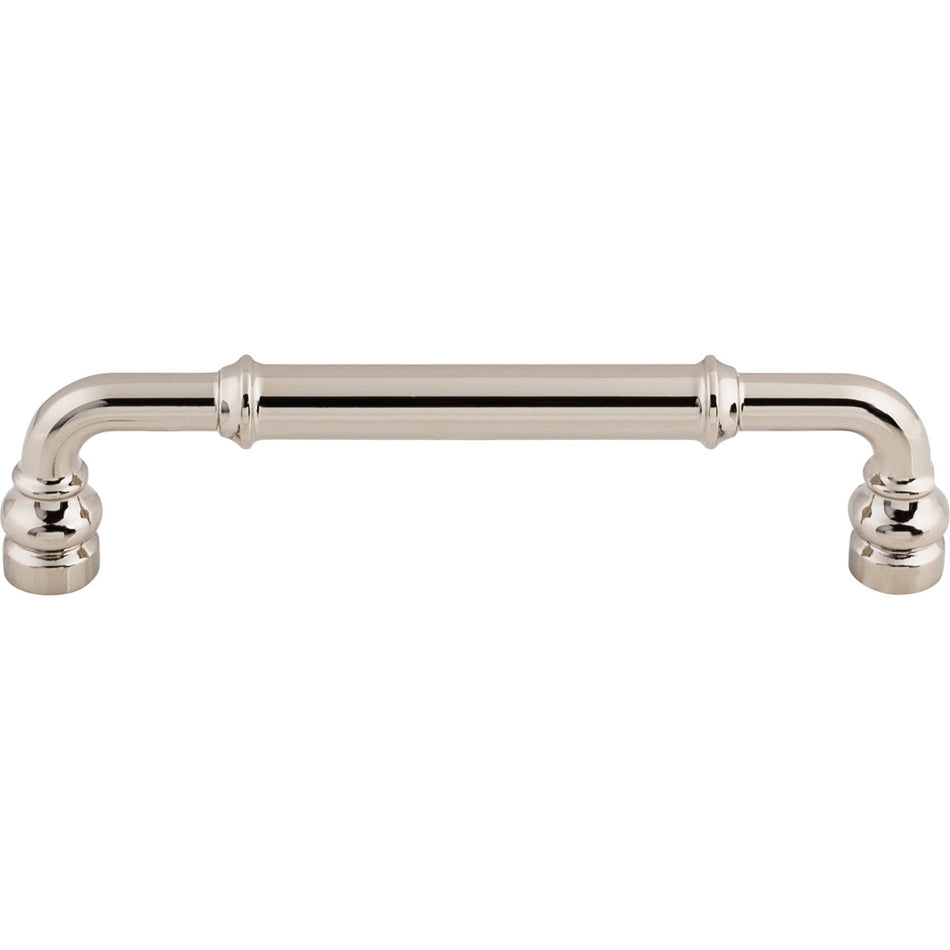 Top Knobs TK884PN: 5-1/16" cc Brixton D-Handle Cabinet Pull - Polished Nickel