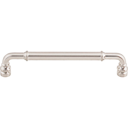 Top Knobs TK885BSN: 6-5/16" cc Brixton D-Handle Cabinet Pull - Brushed Satin Nickel