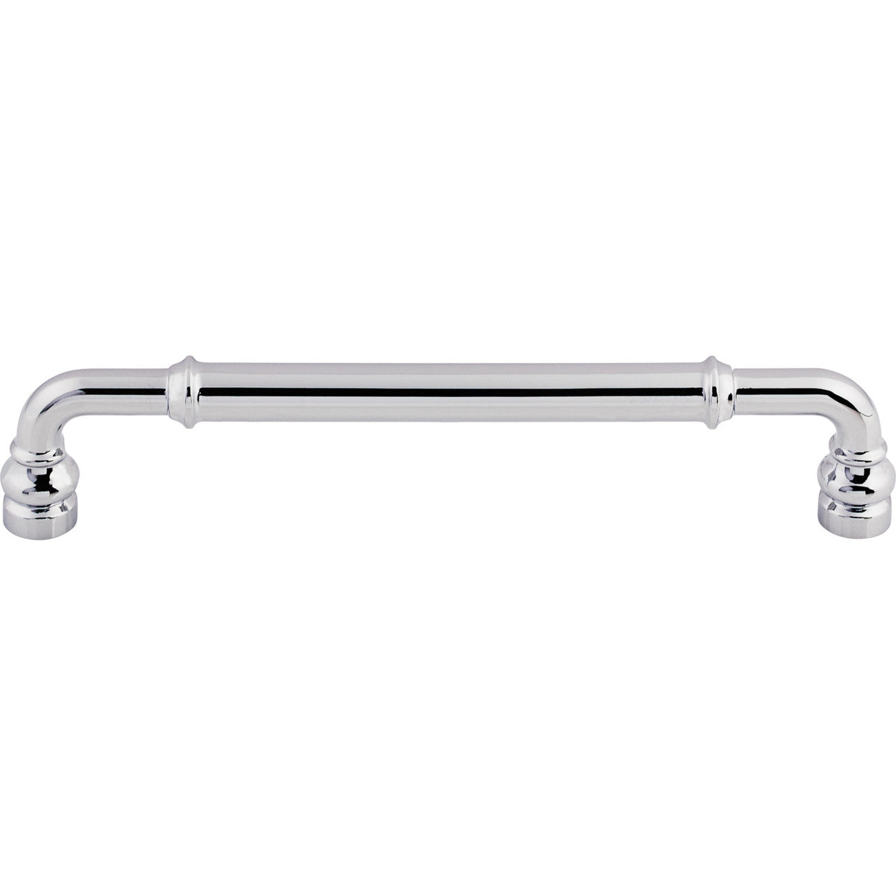 Top Knobs TK885PC: 6-5/16" cc Brixton D-Handle Cabinet Pull - Polished Chrome