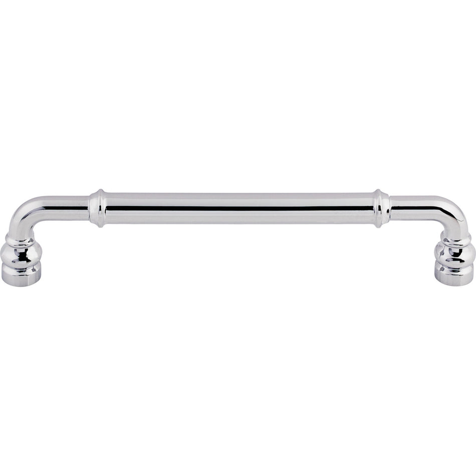 Top Knobs TK885PC: 6-5/16" cc Brixton D-Handle Cabinet Pull - Polished Chrome