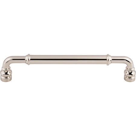 Top Knobs TK885PN: 6-5/16" cc Brixton D-Handle Cabinet Pull - Polished Nickel