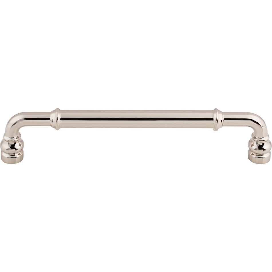 Top Knobs TK885PN: 6-5/16" cc Brixton D-Handle Cabinet Pull - Polished Nickel
