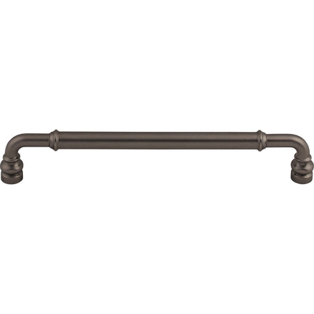 Top Knobs TK886AG: 7-9/16" cc Brixton D-Handle Cabinet Pull - Ash Gray