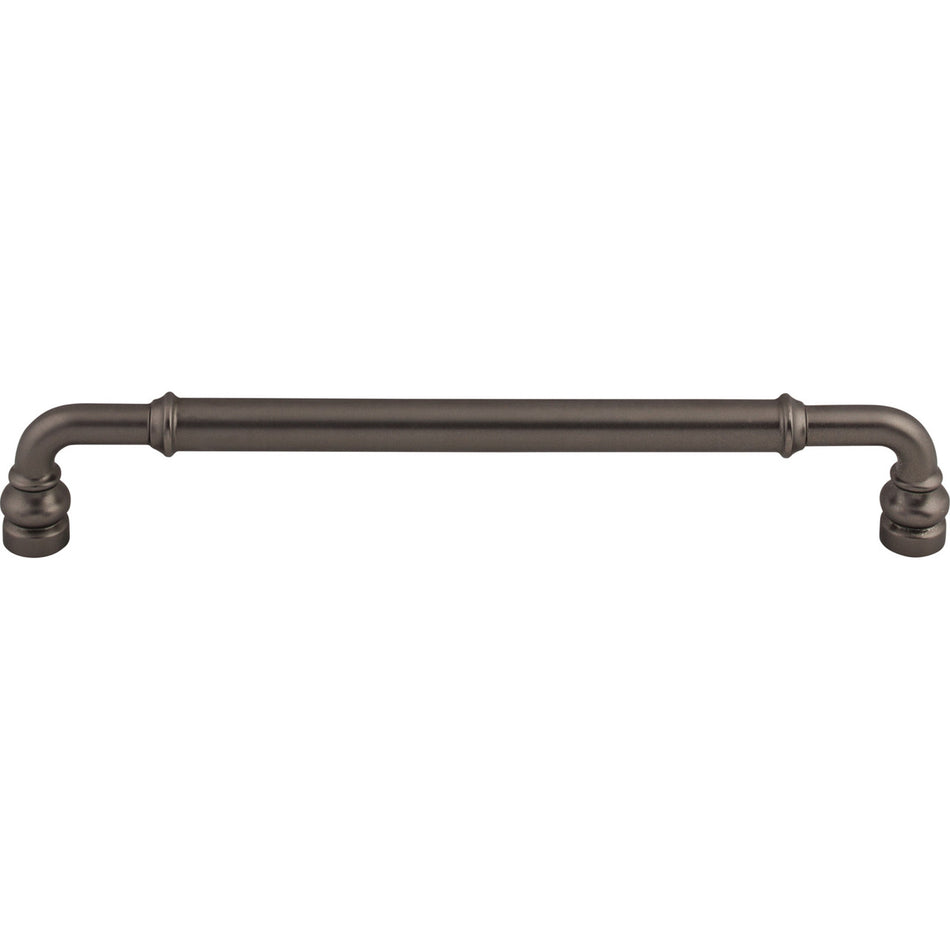 Top Knobs TK886AG: 7-9/16" cc Brixton D-Handle Cabinet Pull - Ash Gray