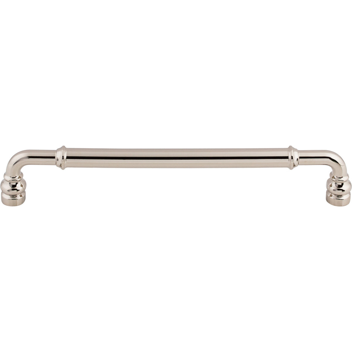 Top Knobs TK886PN: 7-9/16" cc Brixton D-Handle Cabinet Pull - Polished Nickel