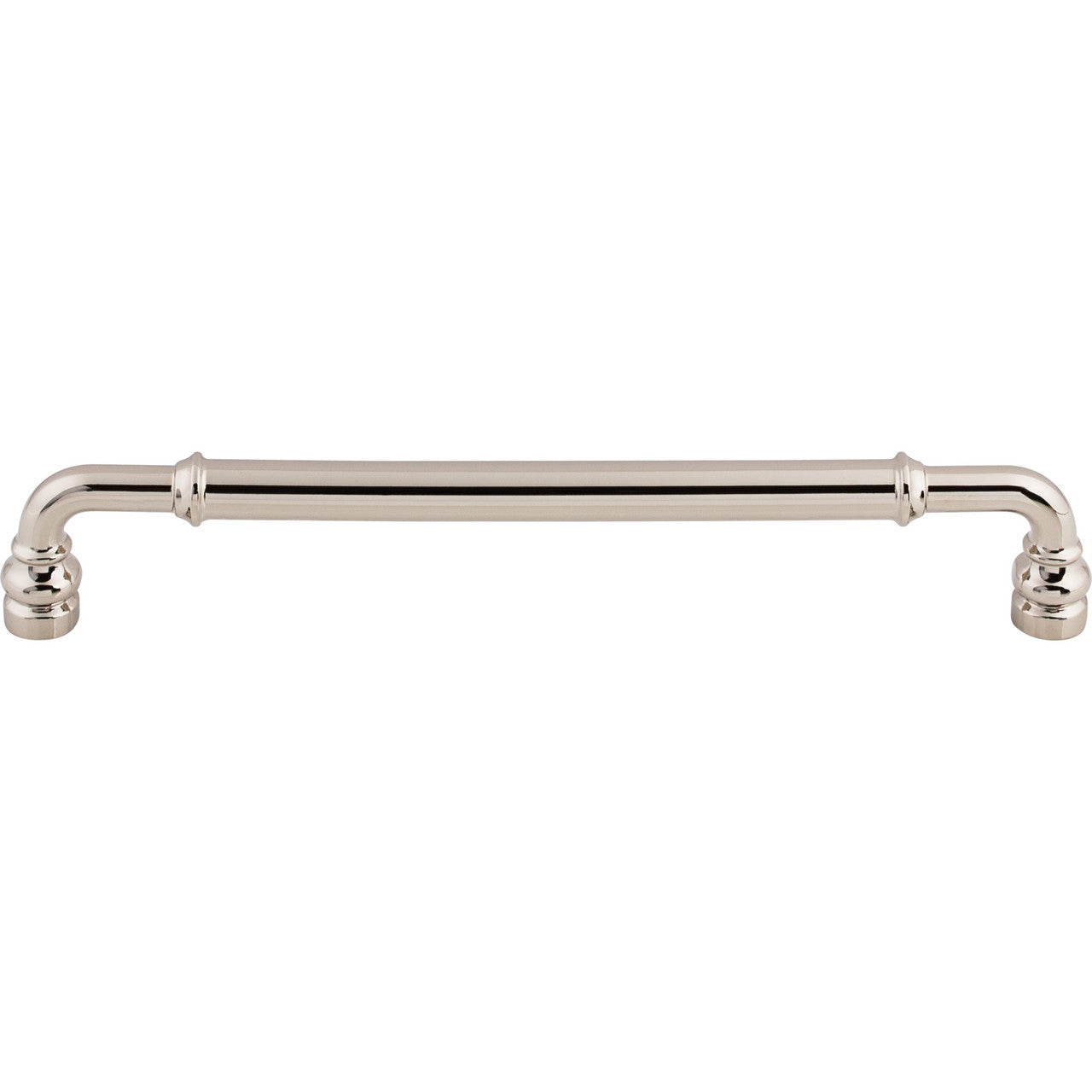 Top Knobs TK886PN: 7-9/16" cc Brixton D-Handle Cabinet Pull - Polished Nickel