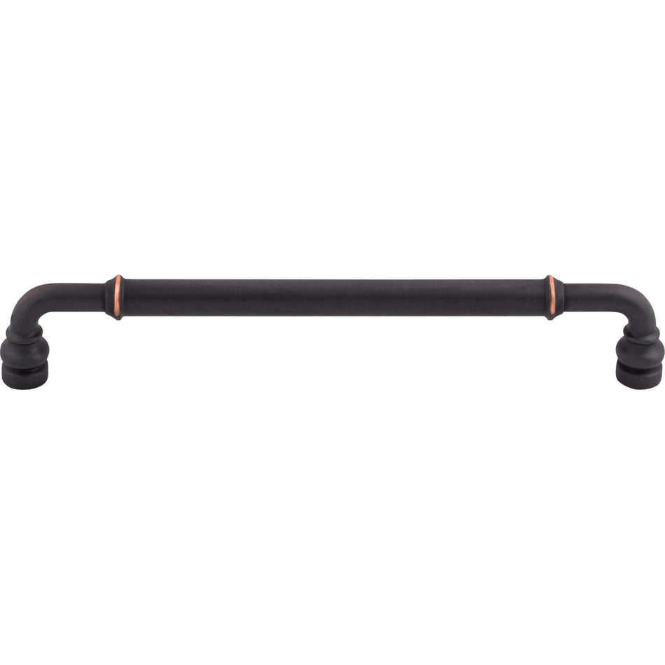Top Knobs TK886UM: 7-9/16" cc Brixton D-Handle Cabinet Pull - Umbrio