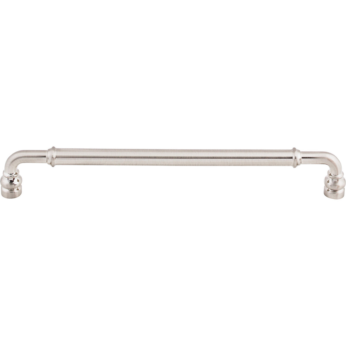 Top Knobs TK887BSN: 8-13/16" cc Brixton D-Handle Cabinet Pull - Brushed Satin Nickel
