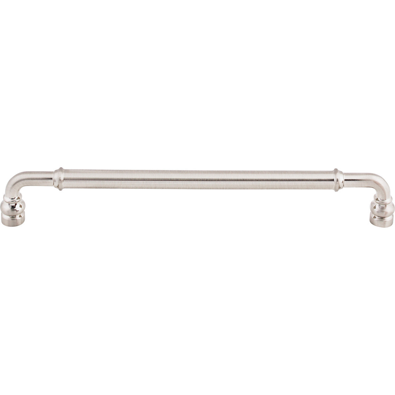 Top Knobs TK887BSN: 8-13/16" cc Brixton D-Handle Cabinet Pull - Brushed Satin Nickel
