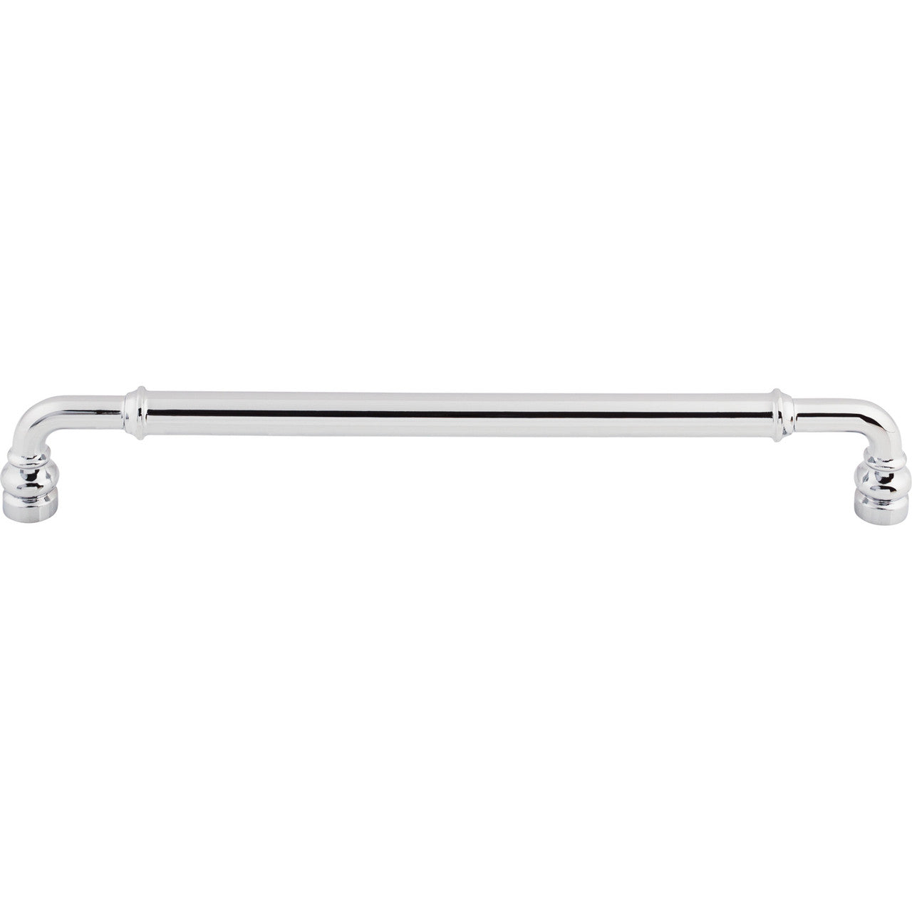 Top Knobs TK887PC: 8-13/16" cc Brixton D-Handle Cabinet Pull - Polished Chrome
