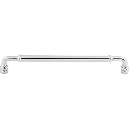 Top Knobs TK887PC: 8-13/16" cc Brixton D-Handle Cabinet Pull - Polished Chrome