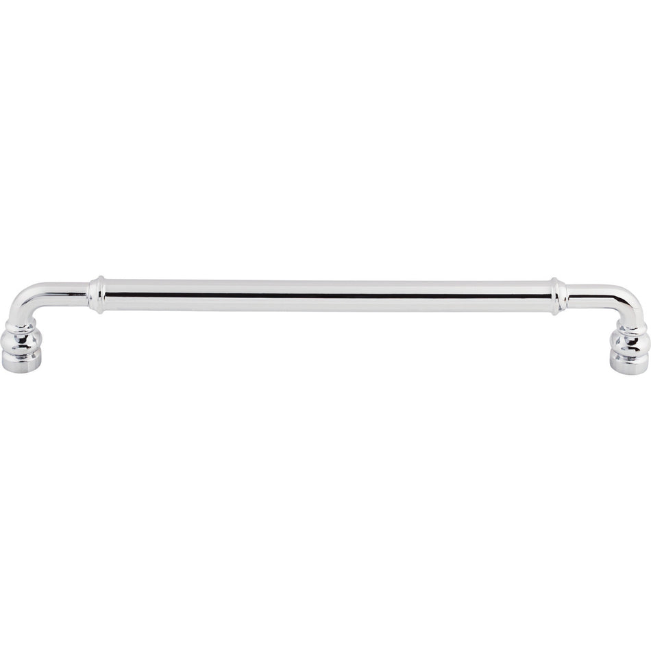 Top Knobs TK887PC: 8-13/16" cc Brixton D-Handle Cabinet Pull - Polished Chrome