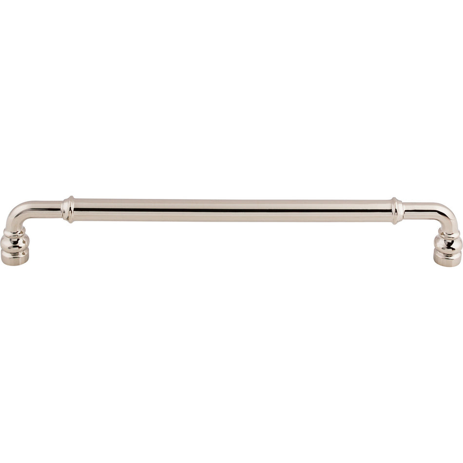 Top Knobs TK887PN: 8-13/16" cc Brixton D-Handle Cabinet Pull - Polished Nickel