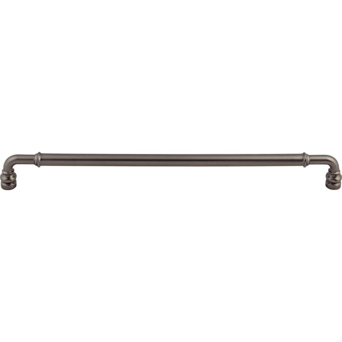 Top Knobs TK888AG: 12" cc Brixton D-Handle Cabinet Pull - Ash Gray