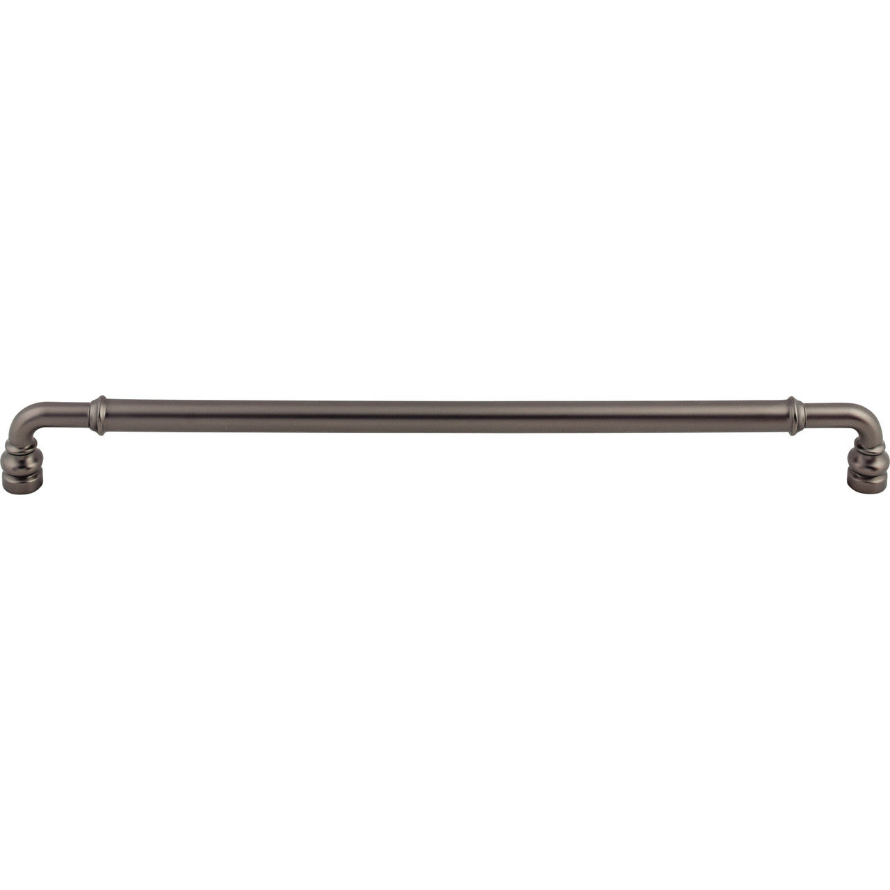 Top Knobs TK888AG: 12" cc Brixton D-Handle Cabinet Pull - Ash Gray