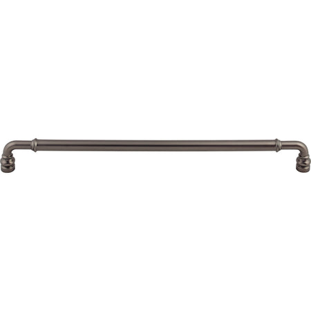 Top Knobs TK888AG: 12" cc Brixton D-Handle Cabinet Pull - Ash Gray