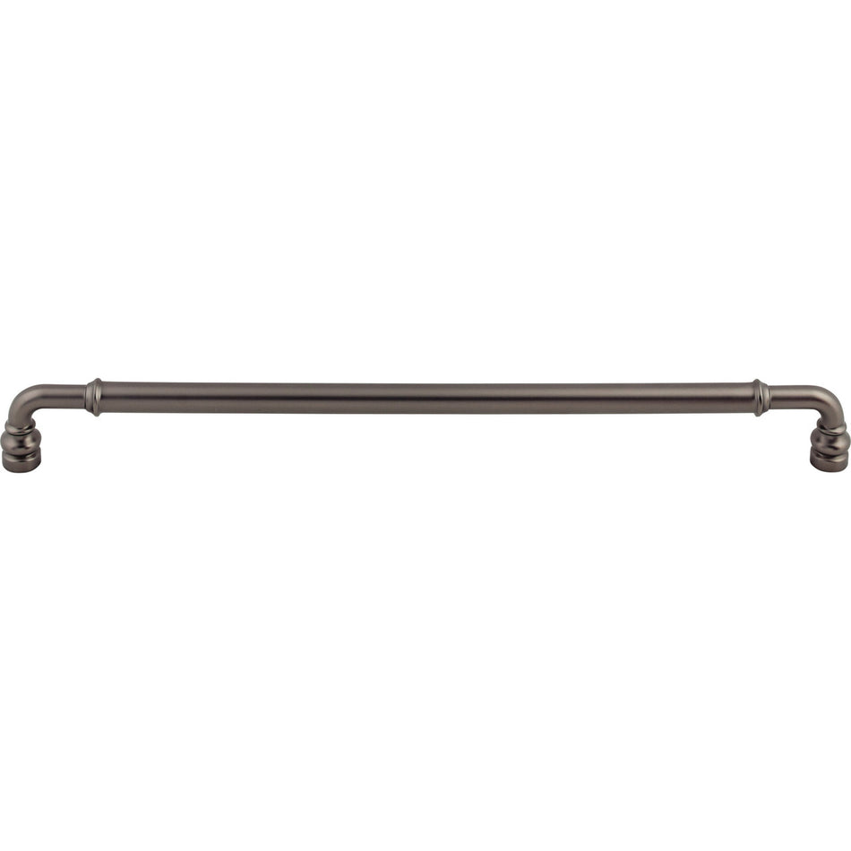 Top Knobs TK888AG: 12" cc Brixton D-Handle Cabinet Pull - Ash Gray