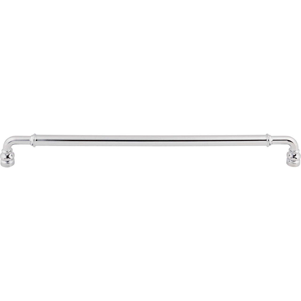 Top Knobs TK888PC: 12" cc Brixton D-Handle Cabinet Pull - Polished Chrome