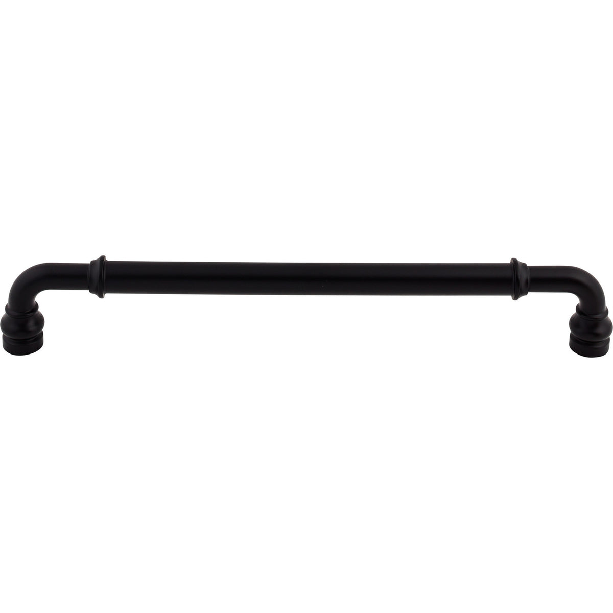 Top Knobs TK889BLK: 12" cc Brixton D-Handle Appliance Pull - Flat Black