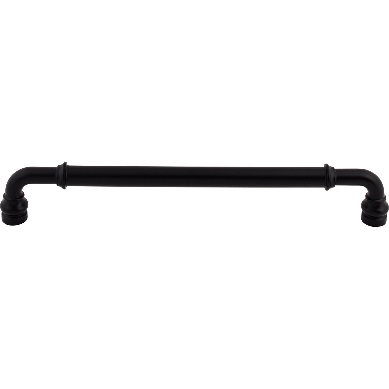 Top Knobs TK889BLK: 12" cc Brixton D-Handle Appliance Pull - Flat Black