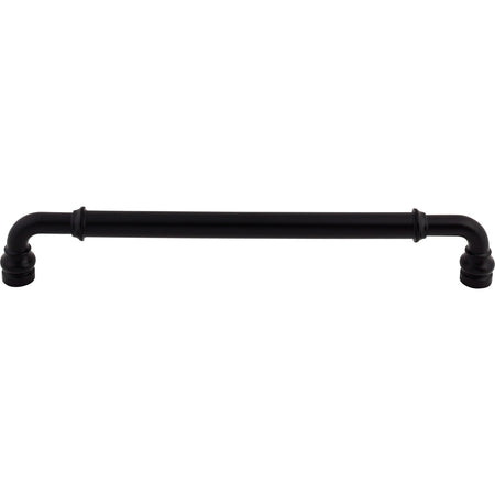 Top Knobs TK889BLK: 12" cc Brixton D-Handle Appliance Pull - Flat Black