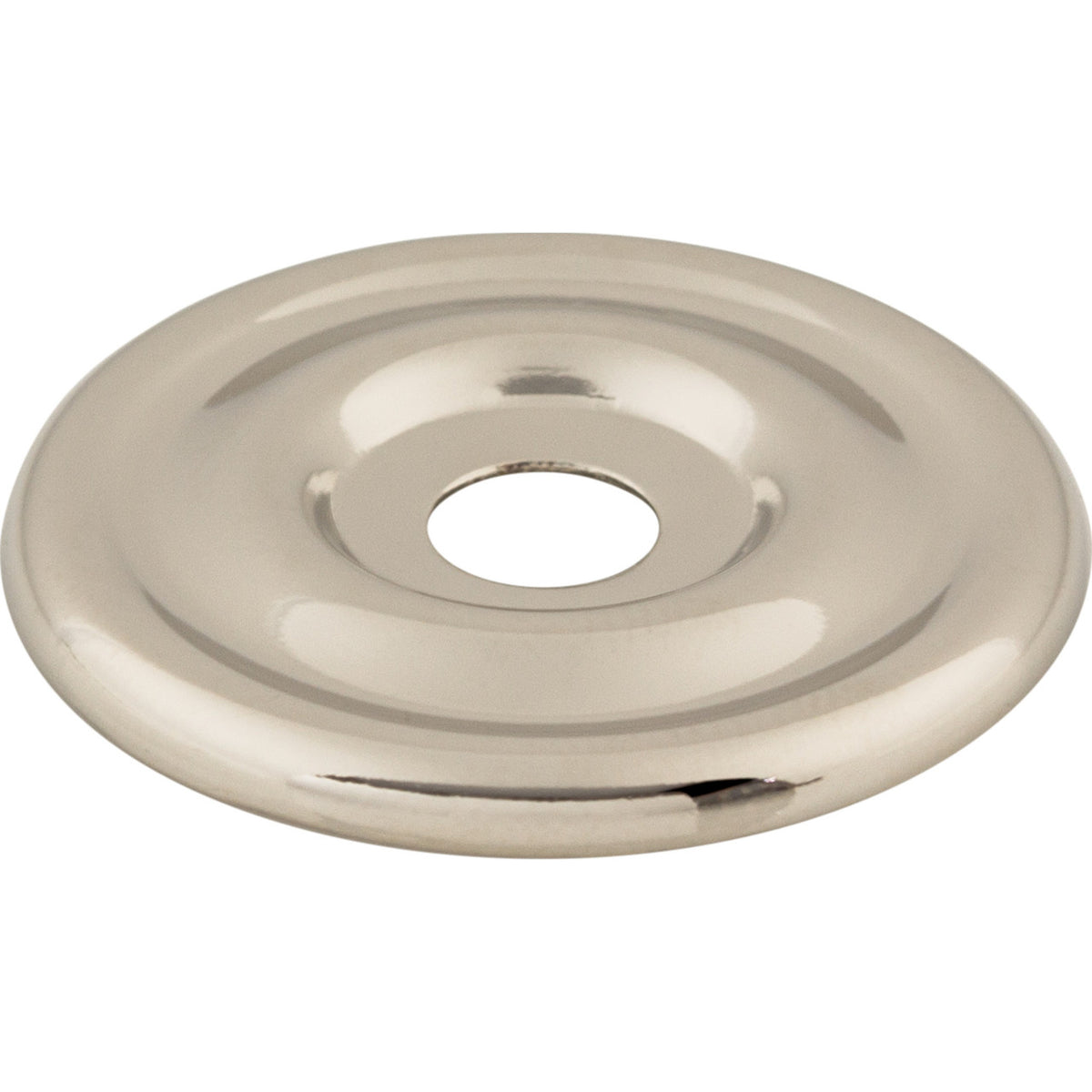 Top Knobs TK890PN: Brixton Round Backplate - Polished Nickel