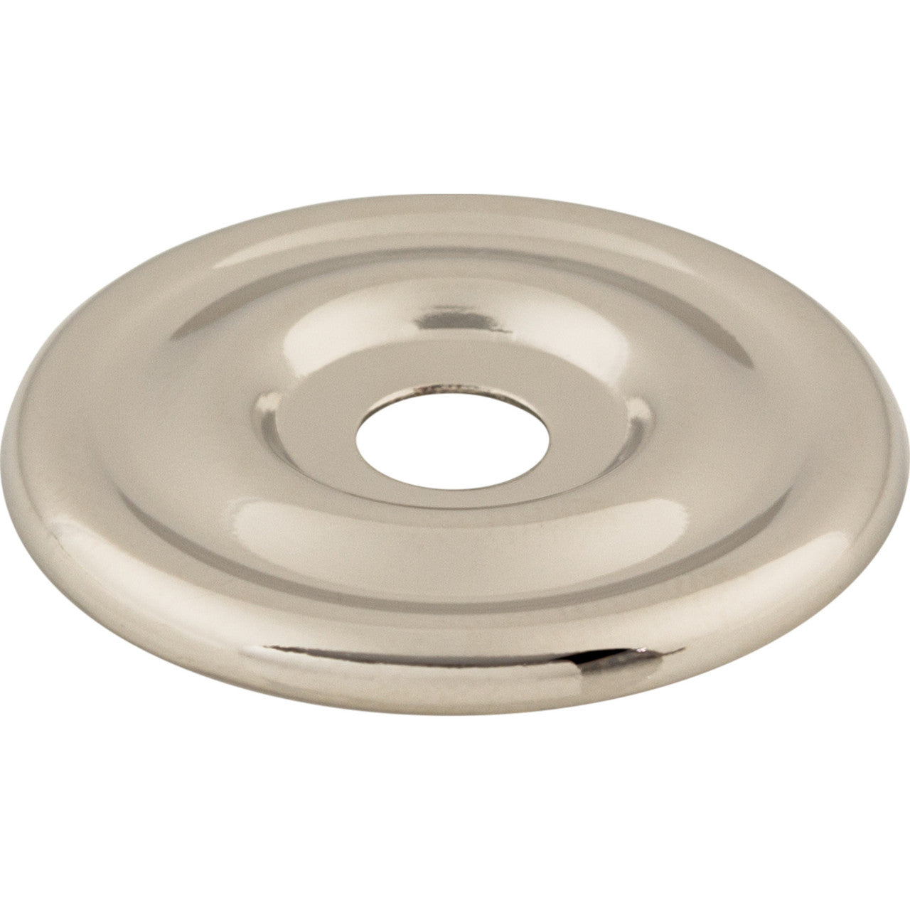 Top Knobs TK890PN: Brixton Round Backplate - Polished Nickel